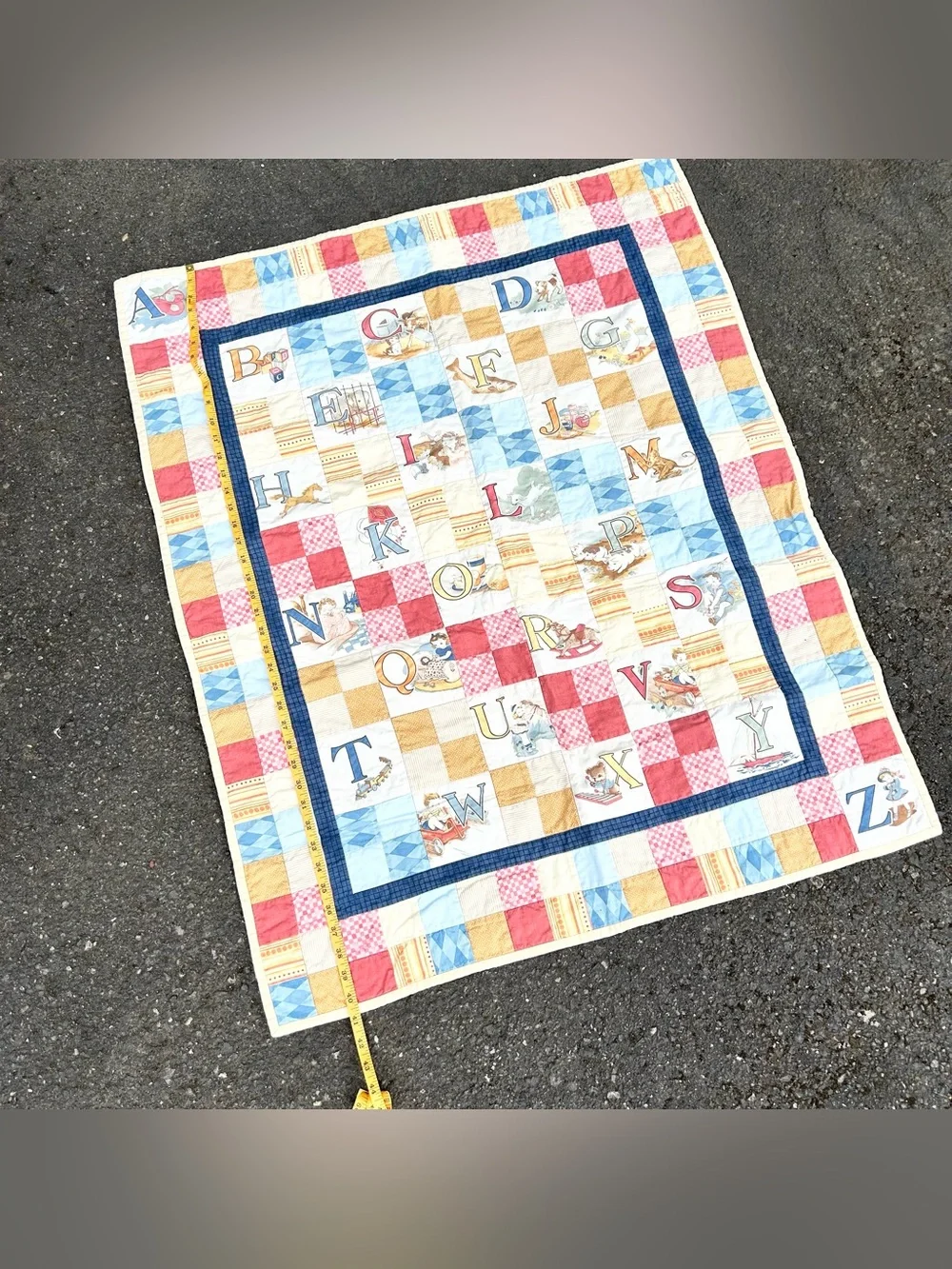 Handmade ABC Quilt Blanket for Baby